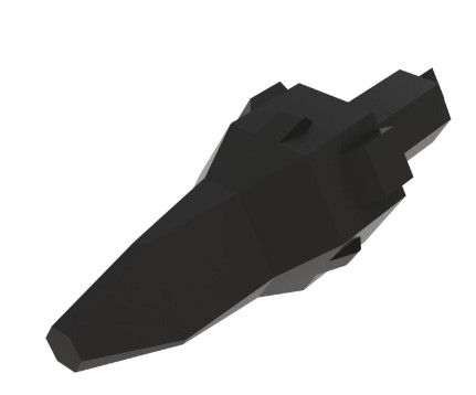 Orange Electrical Connector Terminal - 3 Cavities - 57M7676
