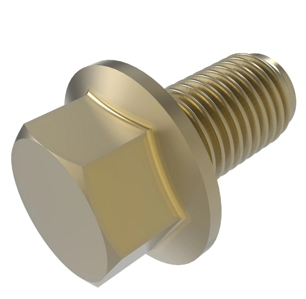Hexagonal Head Flanged Screw - 10MM Thread X 25MM Length - 19M7785