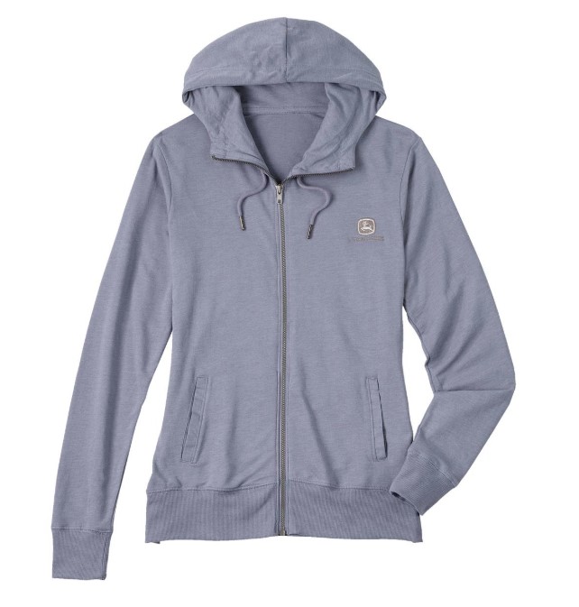 Women's Full Zip Hoodie - Flint Blue Heather - LP86306