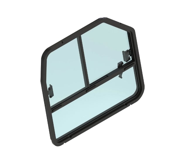 Right Side Sliding Rear Glass Windowpane - AT494753