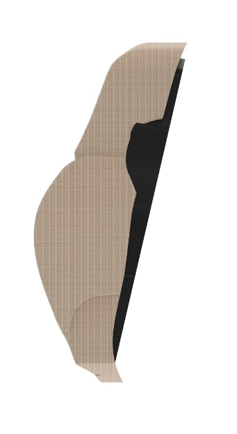 Seat Backrest Grey Cloth Cushion - AT308796