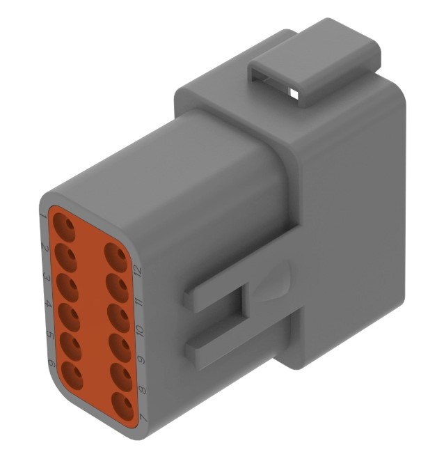 Gray External Electrical Connector Assembly, 12 Cavities - 57M7633