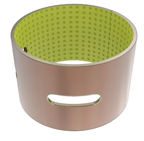 Cylindrical Split Alloy Bushing with Hole - R125974