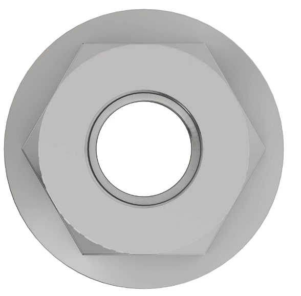 Hexagonal Flanged Nut -Inches - E55662