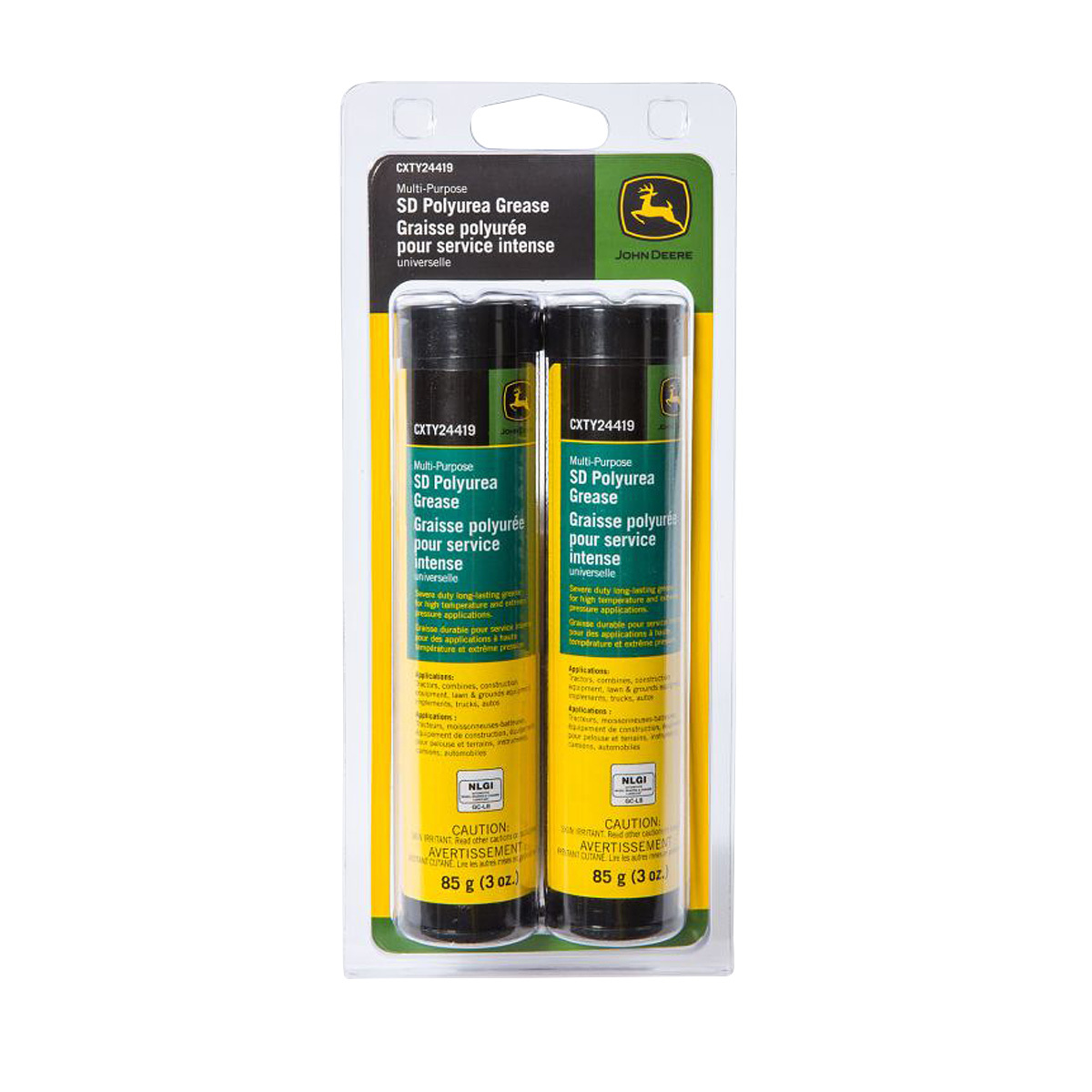 John Deere TY6341 Multi-Purpose Severe-Duty Polyurea Grease - 14 Oz Tube - OEM