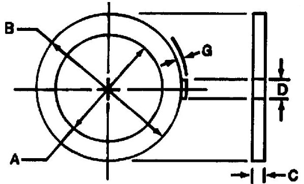Back-Up Ring with Tab - R79122