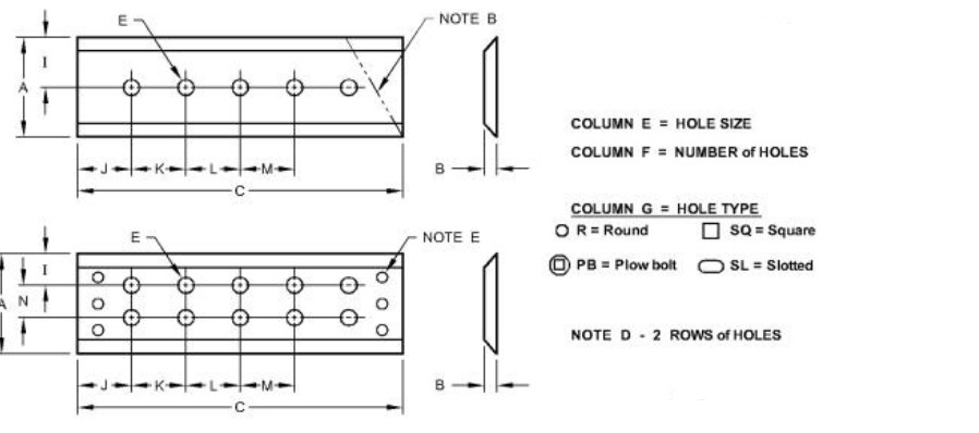 6-Bolt Straight Heavy Duty End Bit - Left Side - T236313