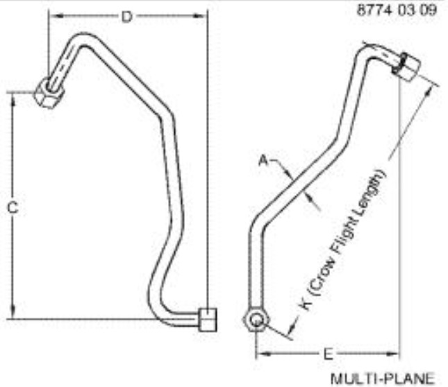 Oil Feed Line - RE528868