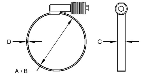 Hose Clamp - Thickness (IN): 0.0000 - AH170895