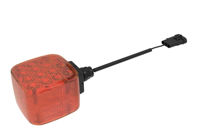 Front Square LED Turn Signal Light - 24 Volts - AT362406