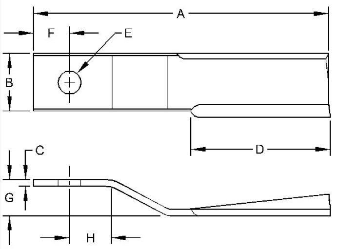 Suction Offset Clockwise Blade - FH329914
