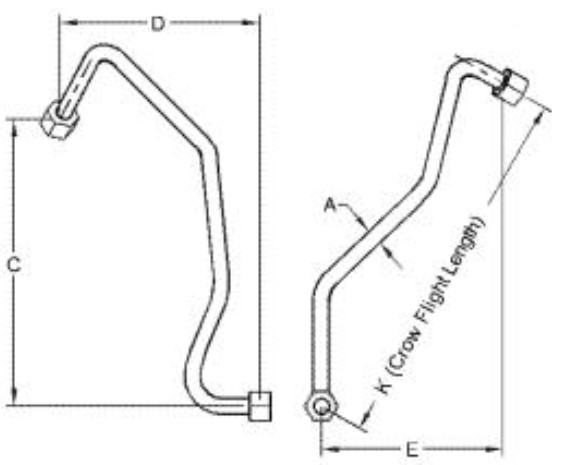 Boom Cylinder Hydraulic Oil Line - AT358611