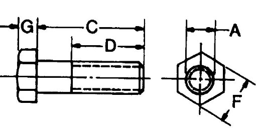 Hexagonal Head Screw - 24MM Thread - 19M10437