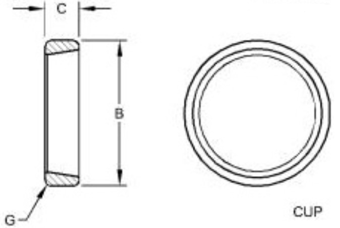 Tapered Roller Bearing Cup - JD8261