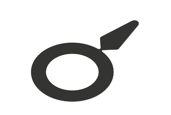 Circular Shim with Tab - Thickness (IN): 0.0400 - T225429