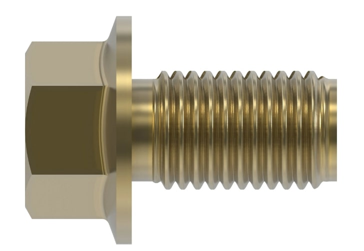 Hexagonal Head Flanged Screw - 10MM Thread X 25MM Length - 19M7785