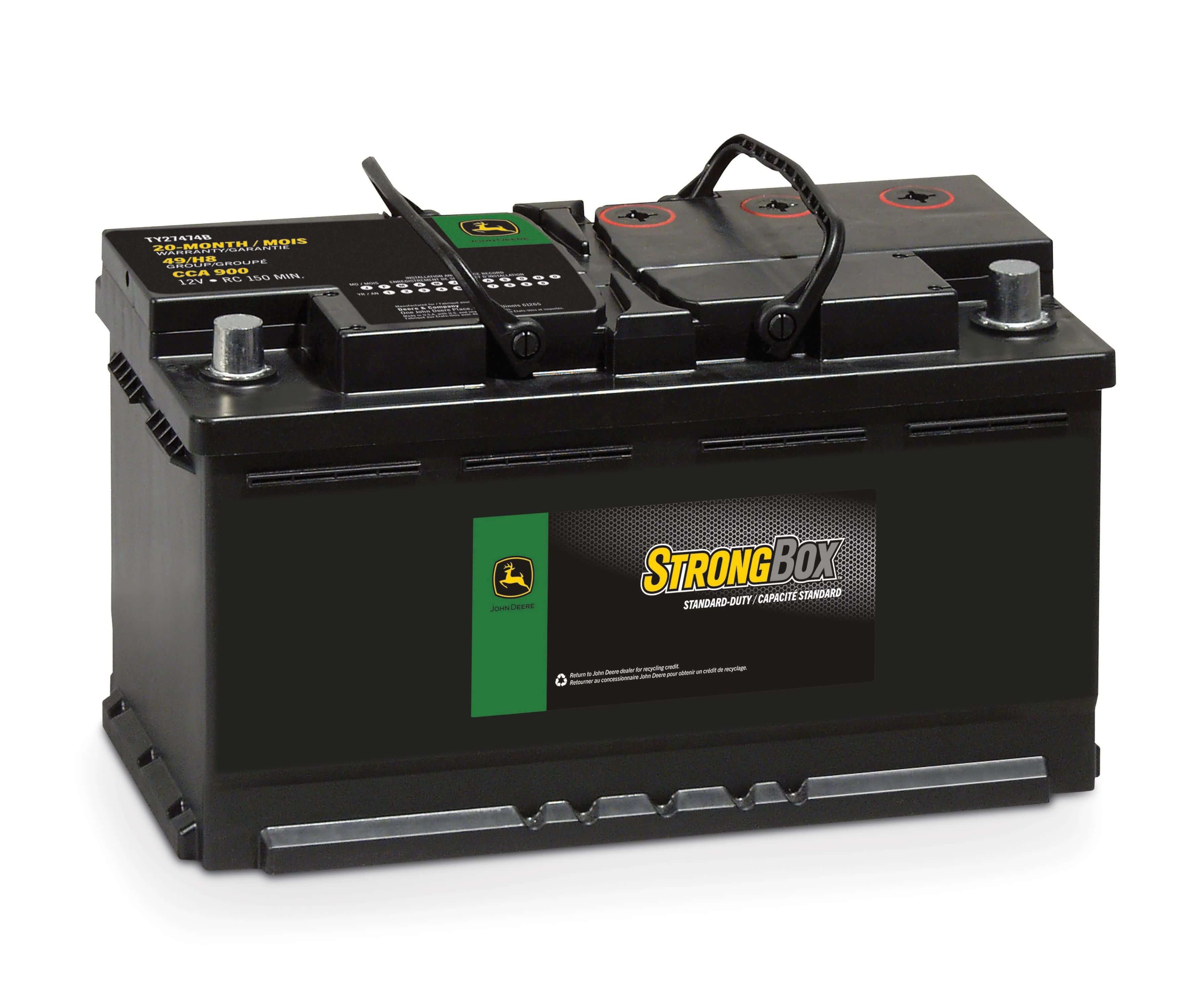 StrongBox Batteries - Wet Charged 12V - BCI 49 - TY27474B