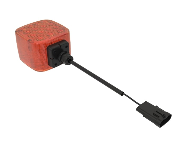 Front Square LED Turn Signal Light - 24 Volts - AT362406