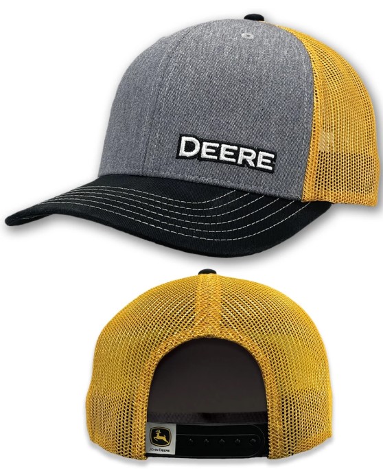 DEERE Logo Mesh Hat - Gray - LP87130