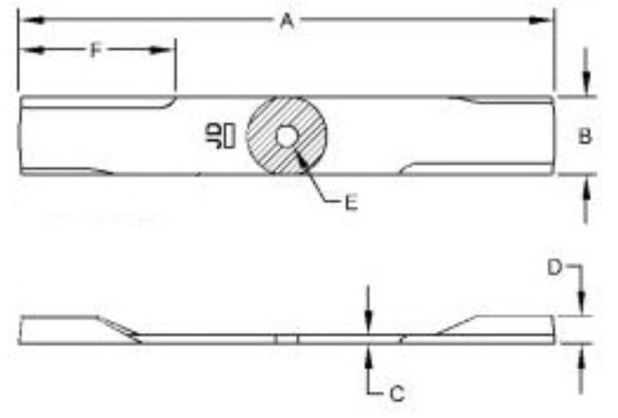 Mower Blade - 42 inches - UC22008